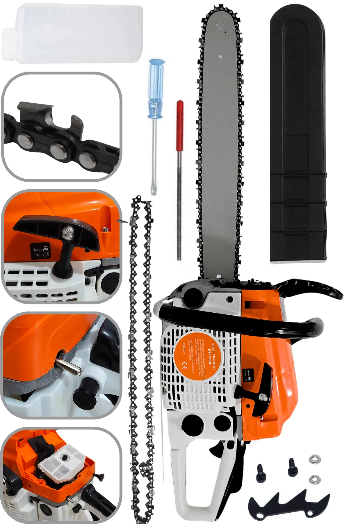 Pro RT5800 Benzinli Motorlu Testere Ağaç Kesim Motoru Hızar