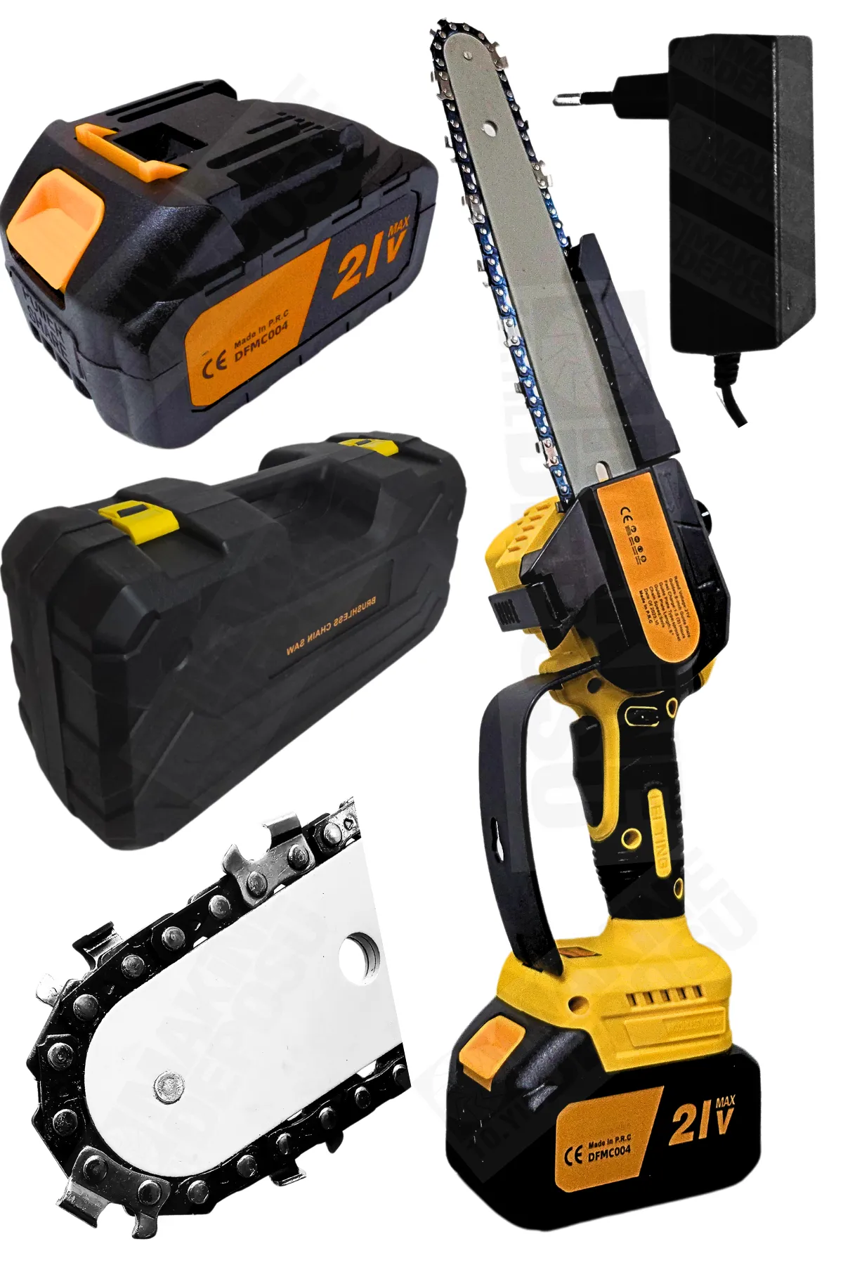 DFM Profesyonel Akülü Şarjlı Zincirli Ağaç Kesme Testeresi Dal Budama Makinesi