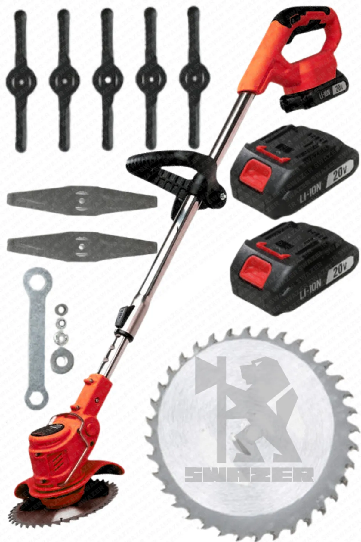 SWAZER Akülü Şarjlı Çim Biçme Makinesi