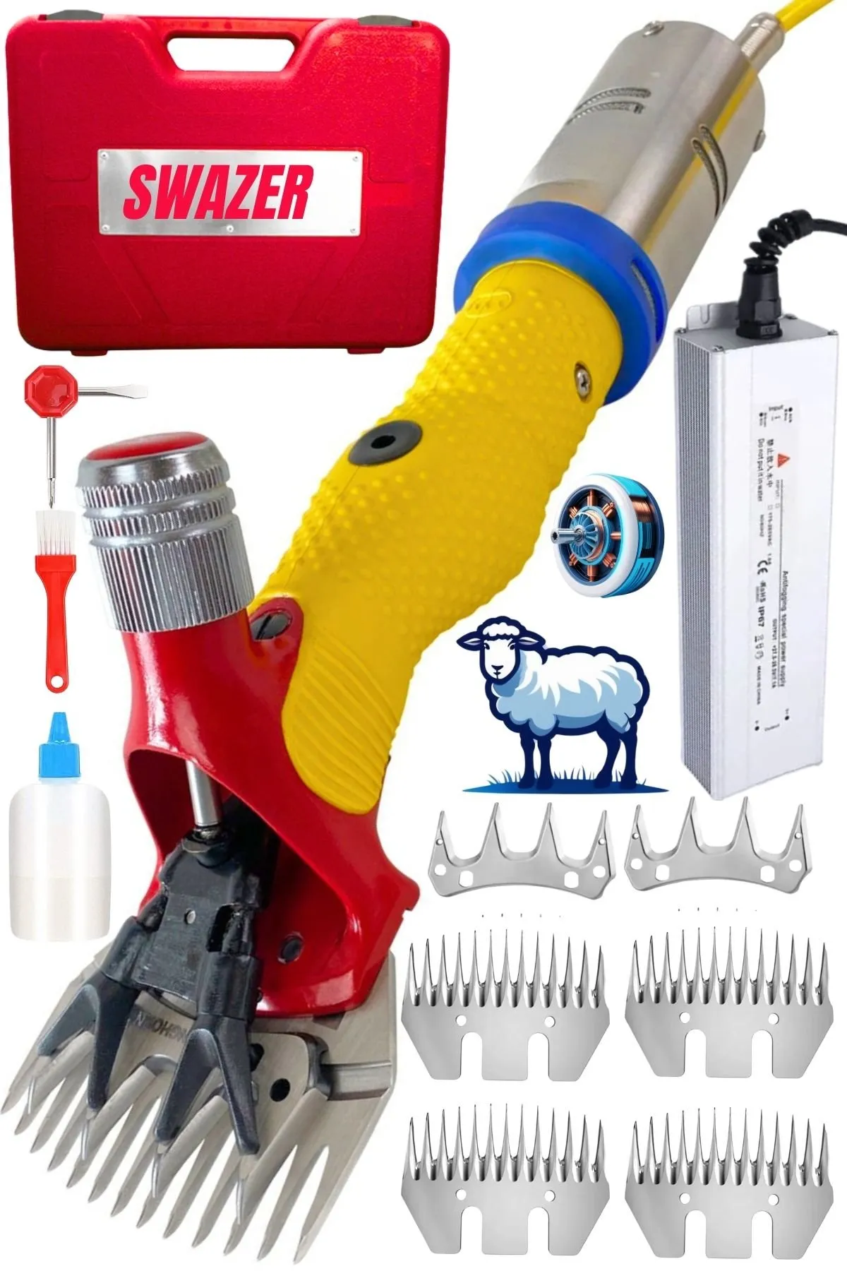 Orijinal SWAZER Professional Koyun Kırkma Makinesi 1100w