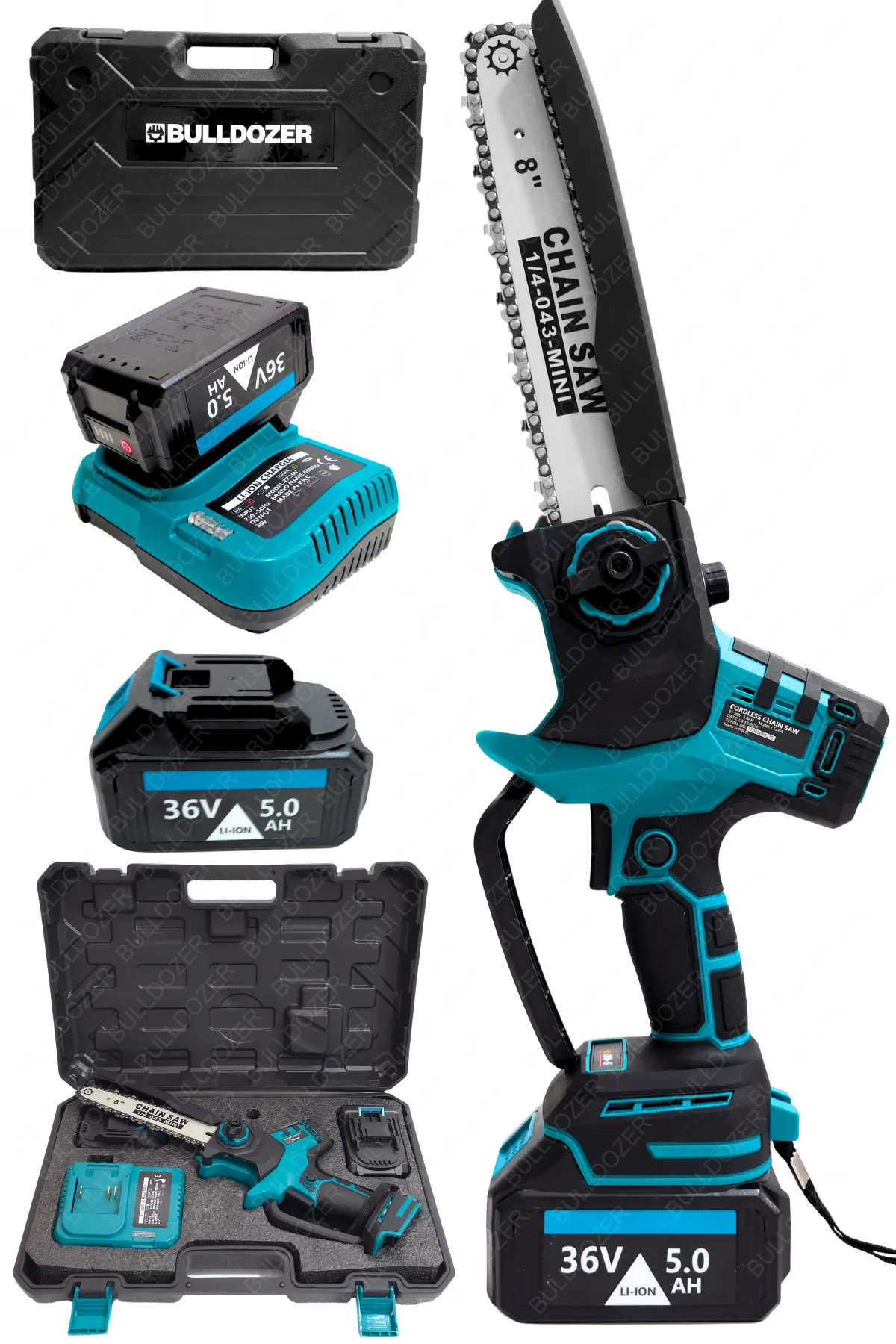 Bulldozer Dal Budama Testeresi Tam Otomatik Kömürsüz Motor 36v Profesyonel