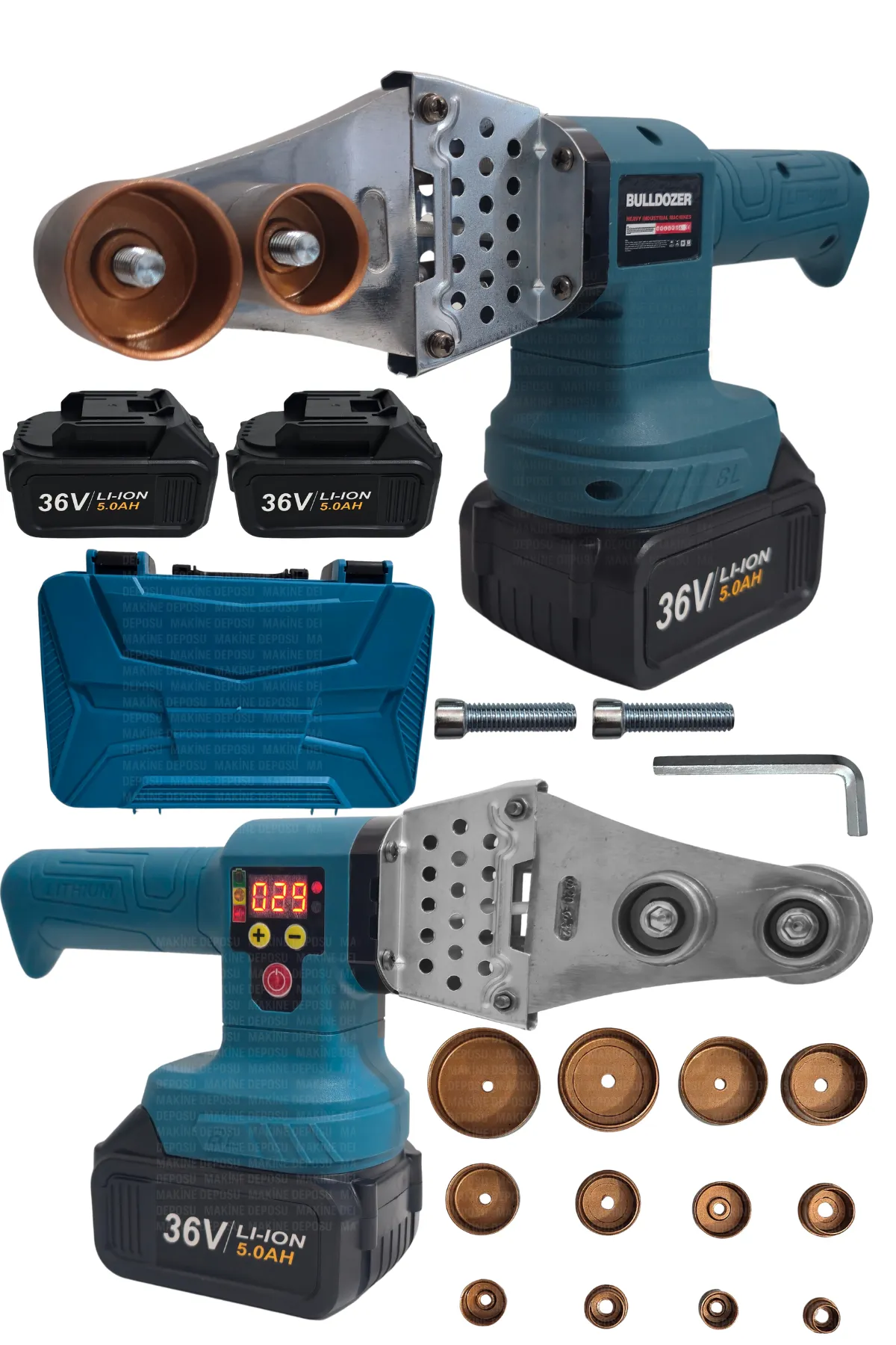 Bulldozer Pro Çift Akülü Şarjlı Boru Kaynak Makinesi