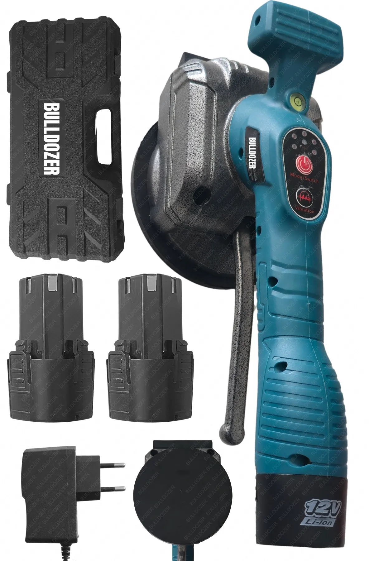 BULLDOZER Çift Akülü Fayans Vantus ve Titreşim Makinesi