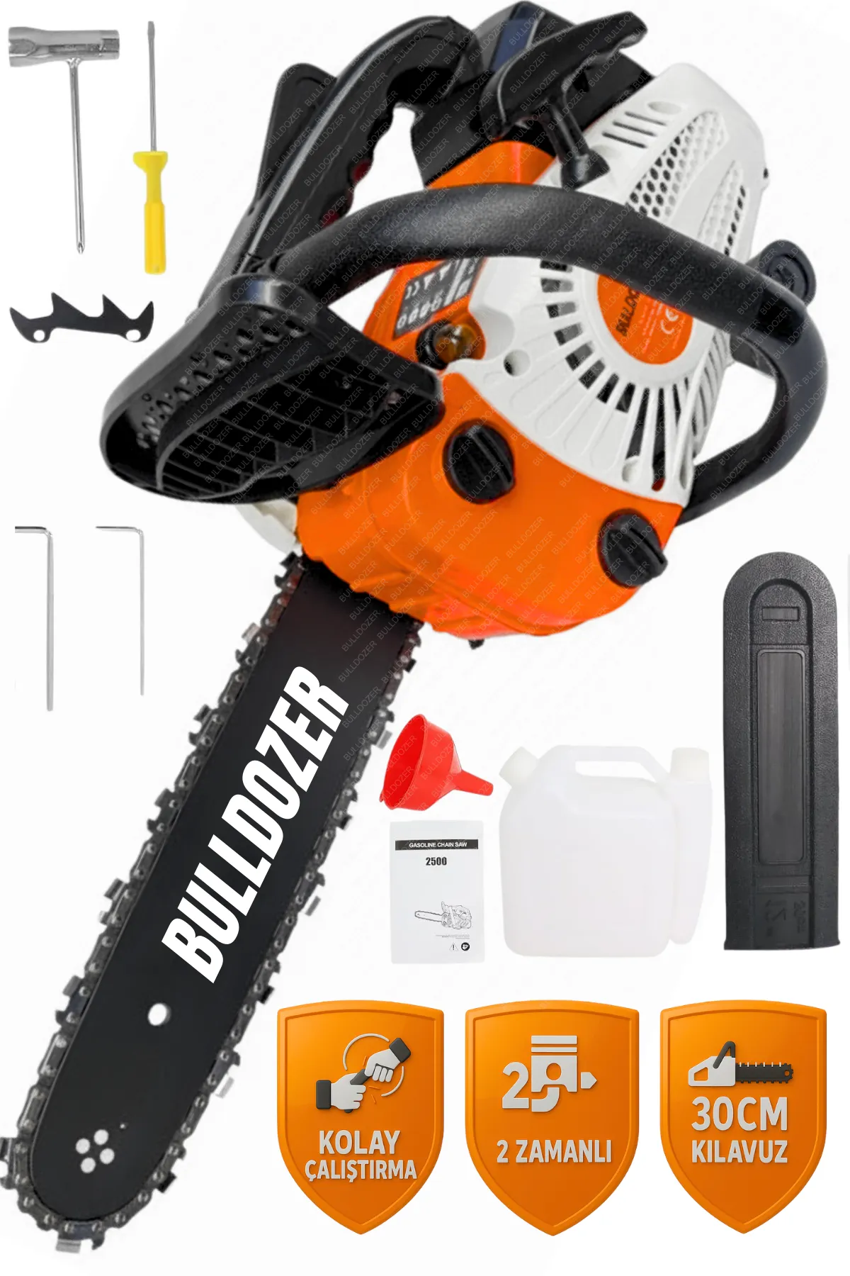 Bulldozer GS250TG Benzinli Motorlu Zincirli Dal Budama Testeresi