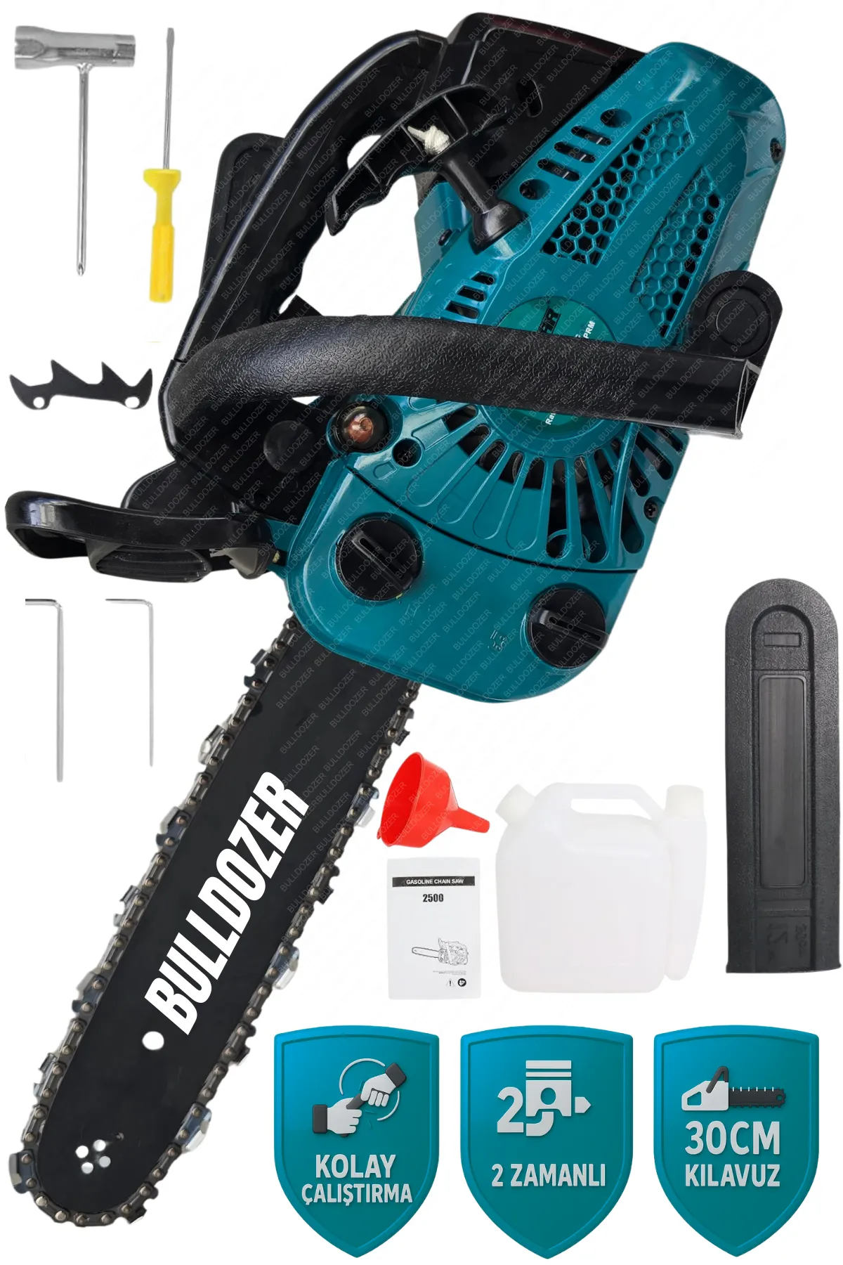 Bulldozer GS250M Benzinli Motorlu Zincirli Dal Budama Testeresi