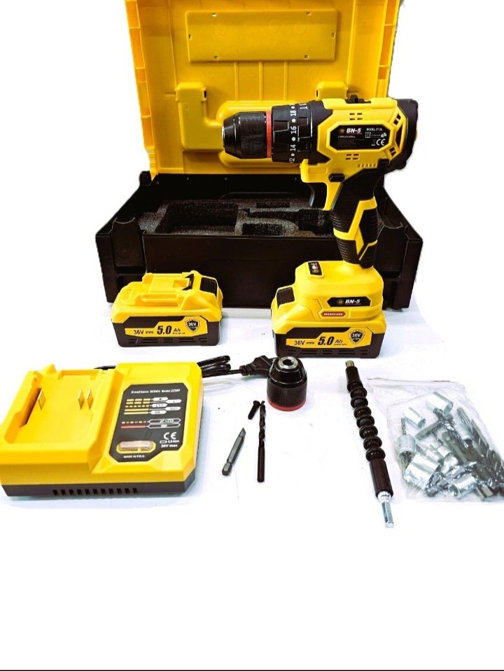 Bn5 Darbeli Profesyonel 36v 5ah Kömürsüz Akülü Şarjlı Vidalama