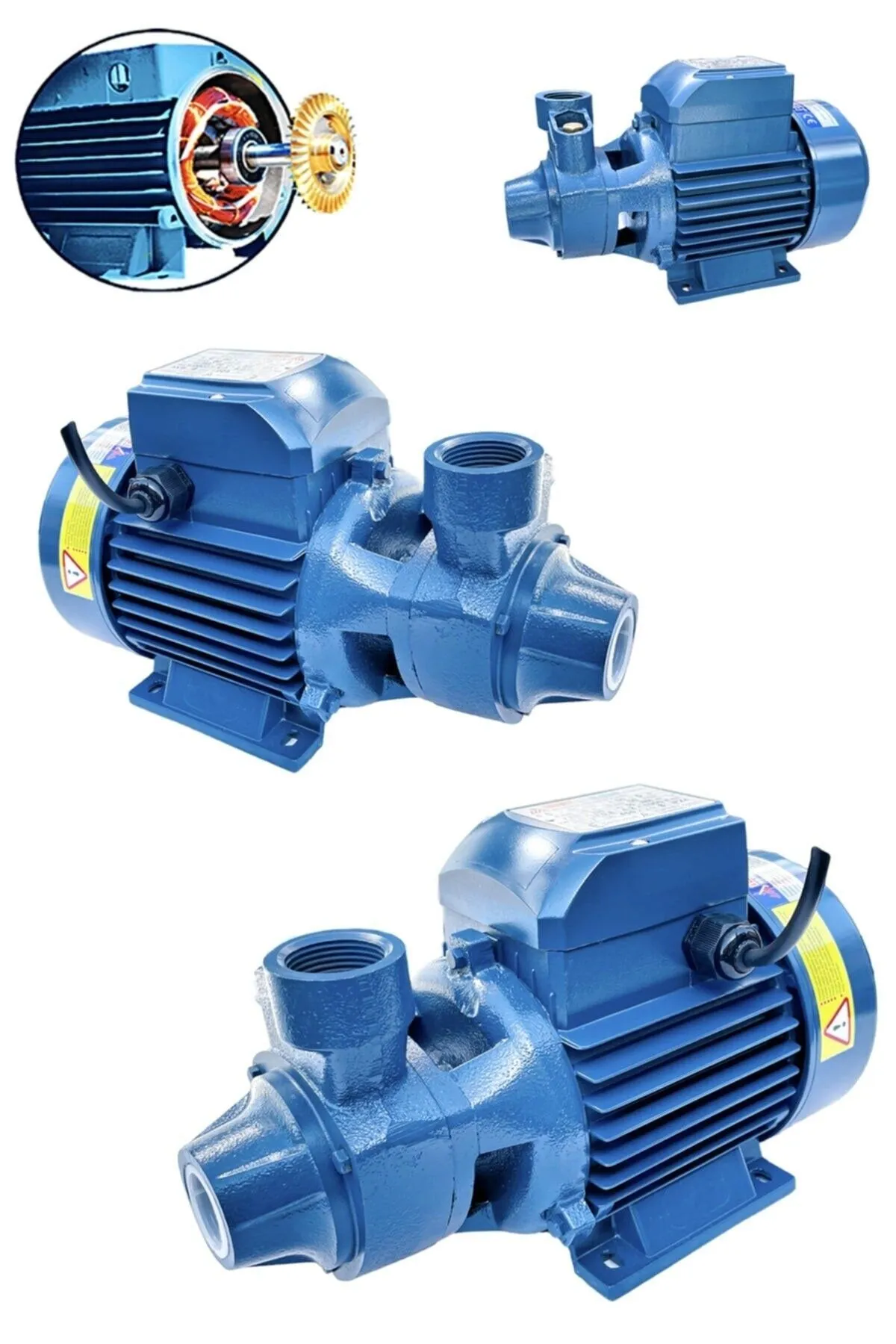 Profesyonel Bakır Sargılı Sistem Su Pompa Motoru Qb60