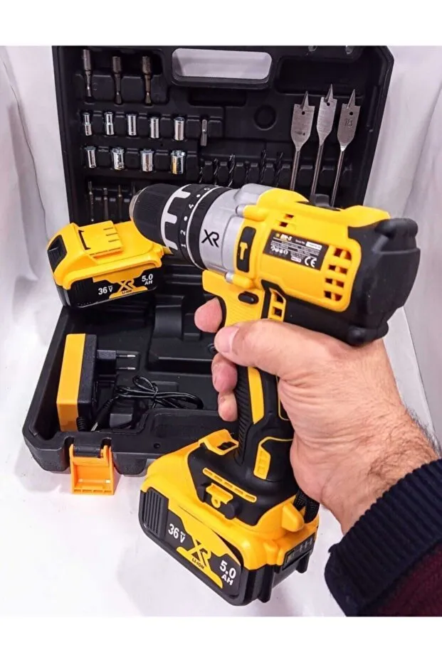 Banco Bn5 36 V 5 Ah Banco Bn 5 Şarjlı Matkap Vidalama Darbeli Setli Çantalı