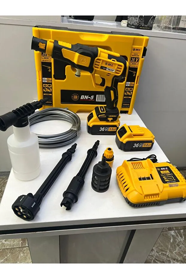 Banco Bn-5 36 V 5 Ah Çift Akülü Bakır Sargılı Profesyonel Yüksek Basın