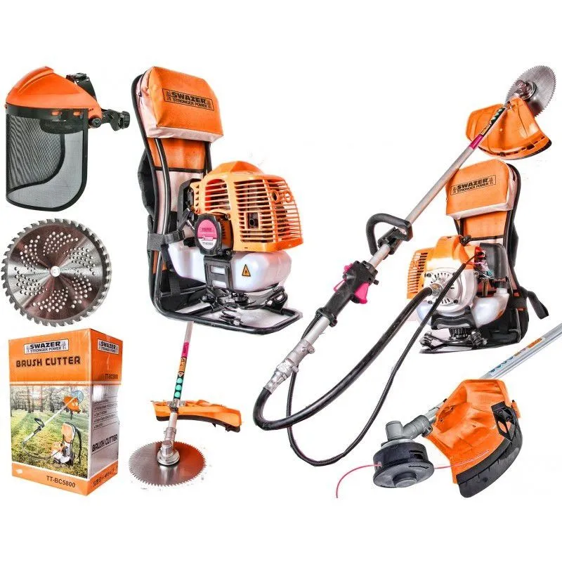 Swazer Benzinli Motorlu Tırpan Çim Biçme Makinesi Sırt Tipi