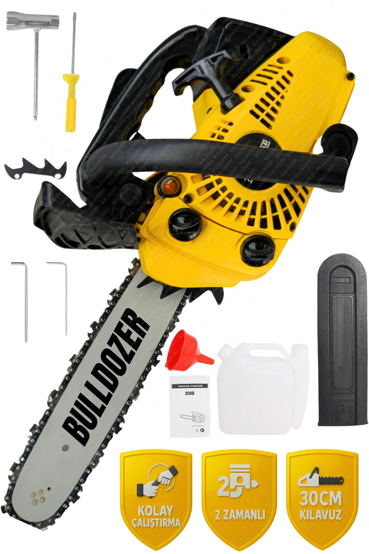 Bulldozer GS250S Benzinli Motorlu Zincirli Dal Budama Testeresi