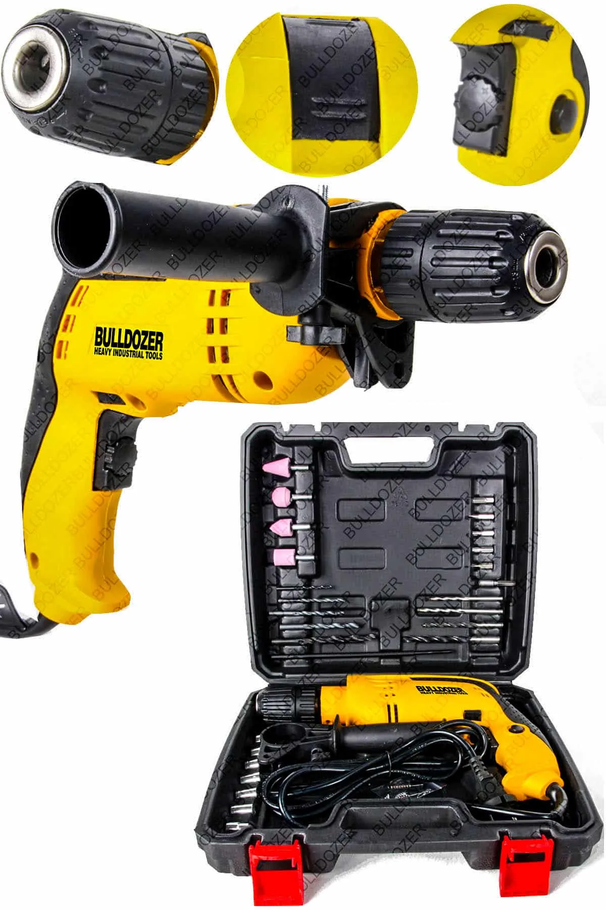 Bulldozer Elektrikli Vidalama Matkap 24Parça Set Kırıcı