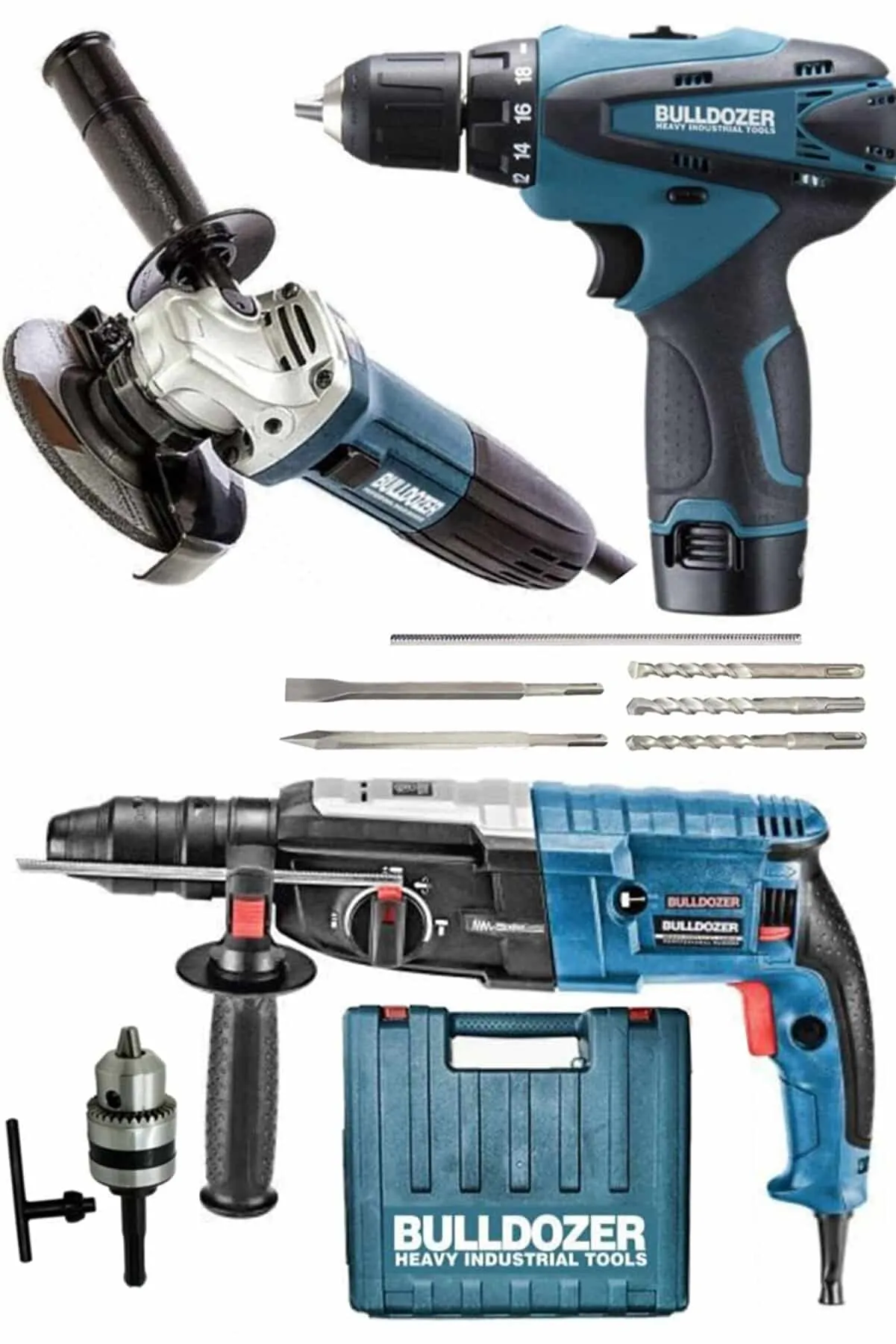 Bulldozer 3lü Set 3200 Kırıcı Delici Taşlama Akülü Vidalama