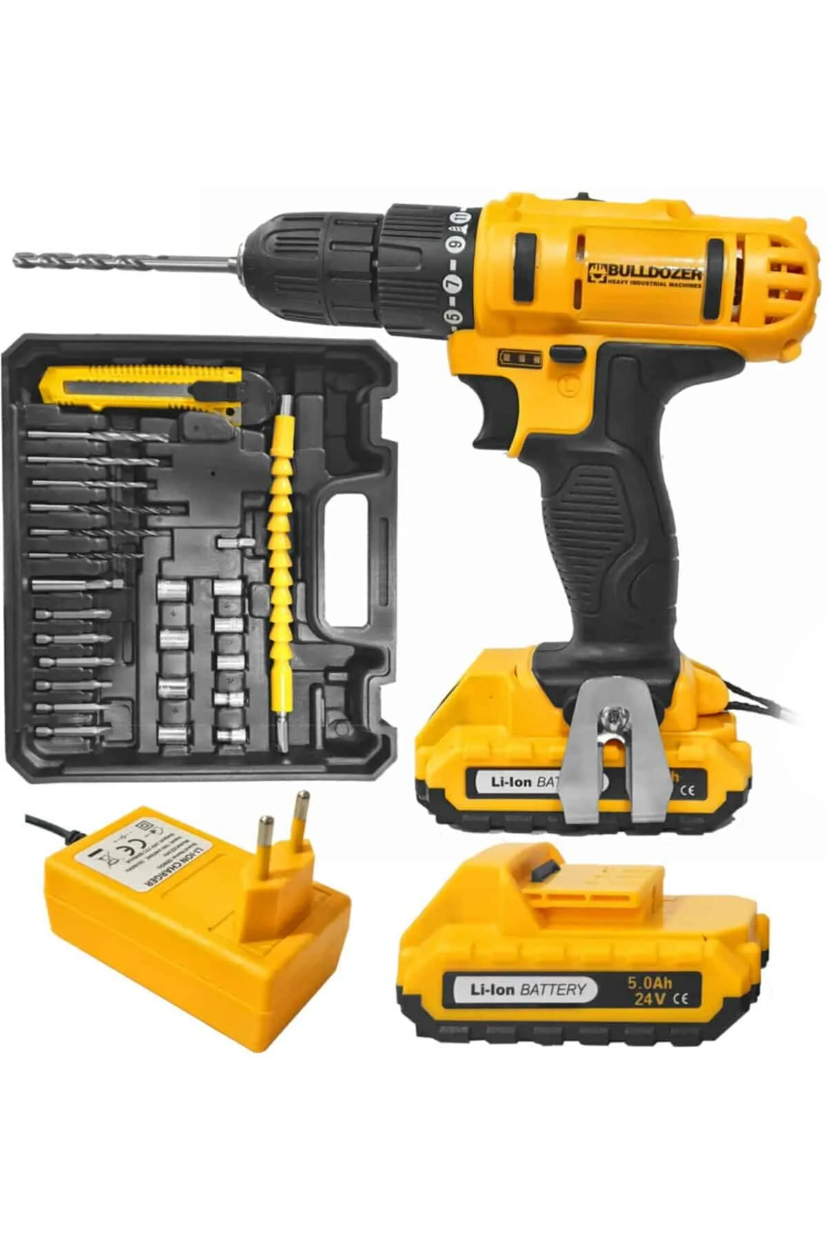 Bulldozer BRX30  Çift Akülü Vidalama 30 Parça Set