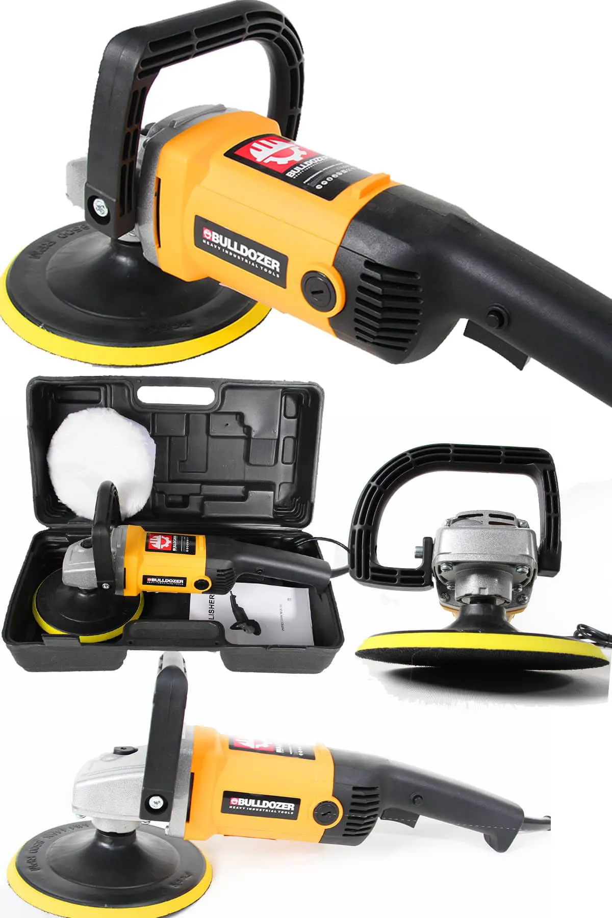 Bulldozer 180mm Polisaj Parlatma Makinesi Devir Ayarlı