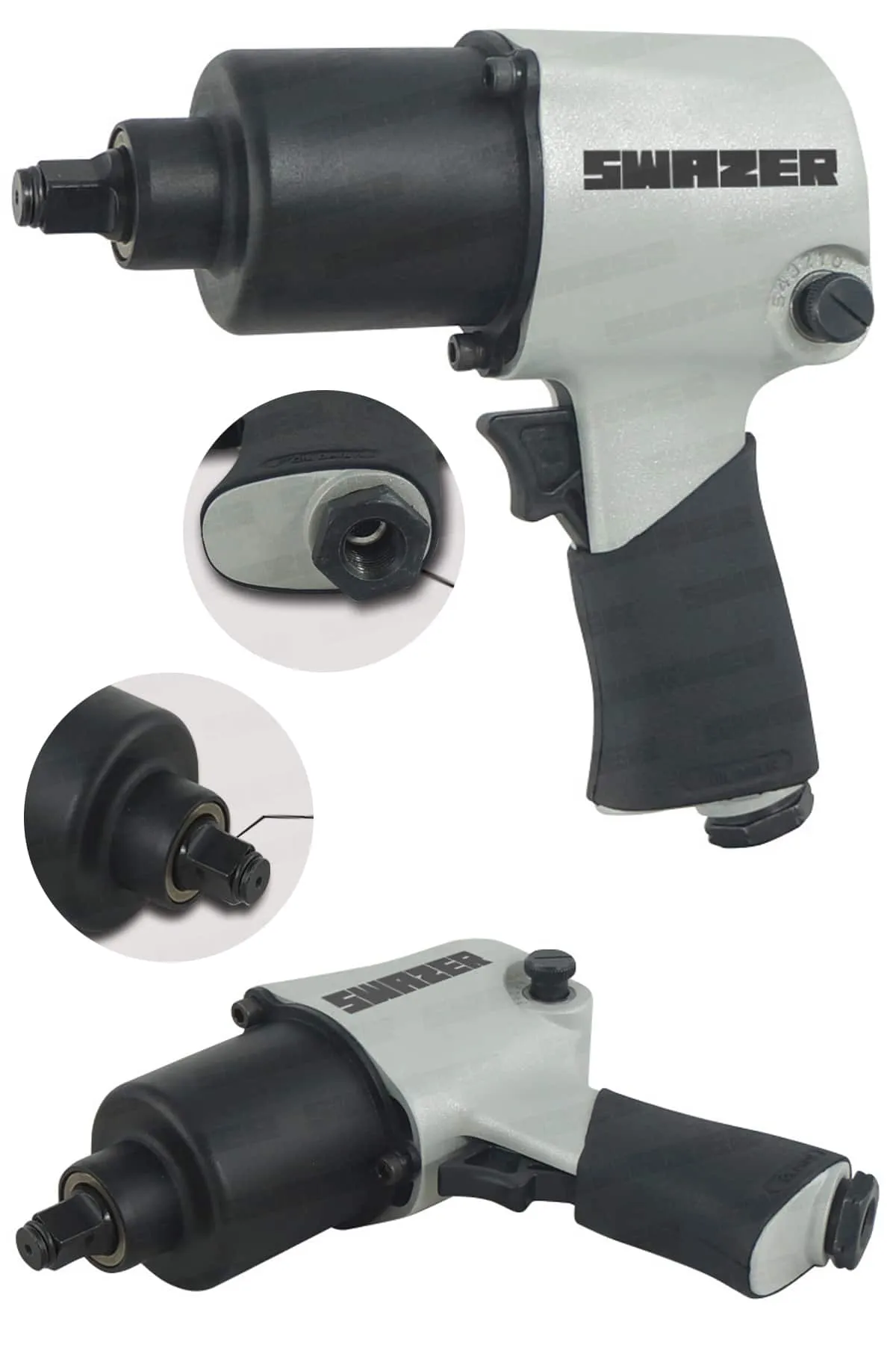 Swazer Havalı Somun Sökme 1/2  Çelik Mekanizma SWAT-AW7430