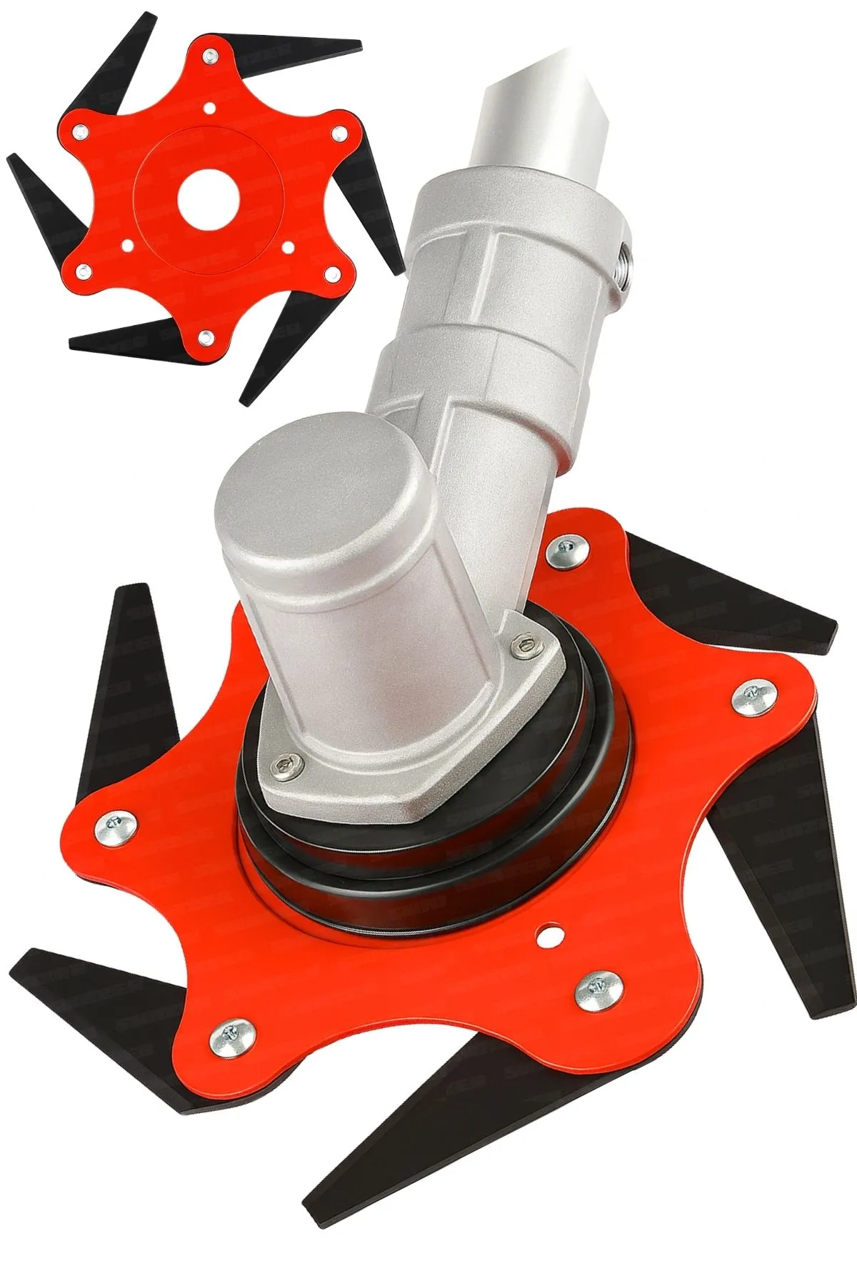 Swazer 6 Bıçaklı Döküm Diş Çelik Tırpan Bıçağı Profesyonel