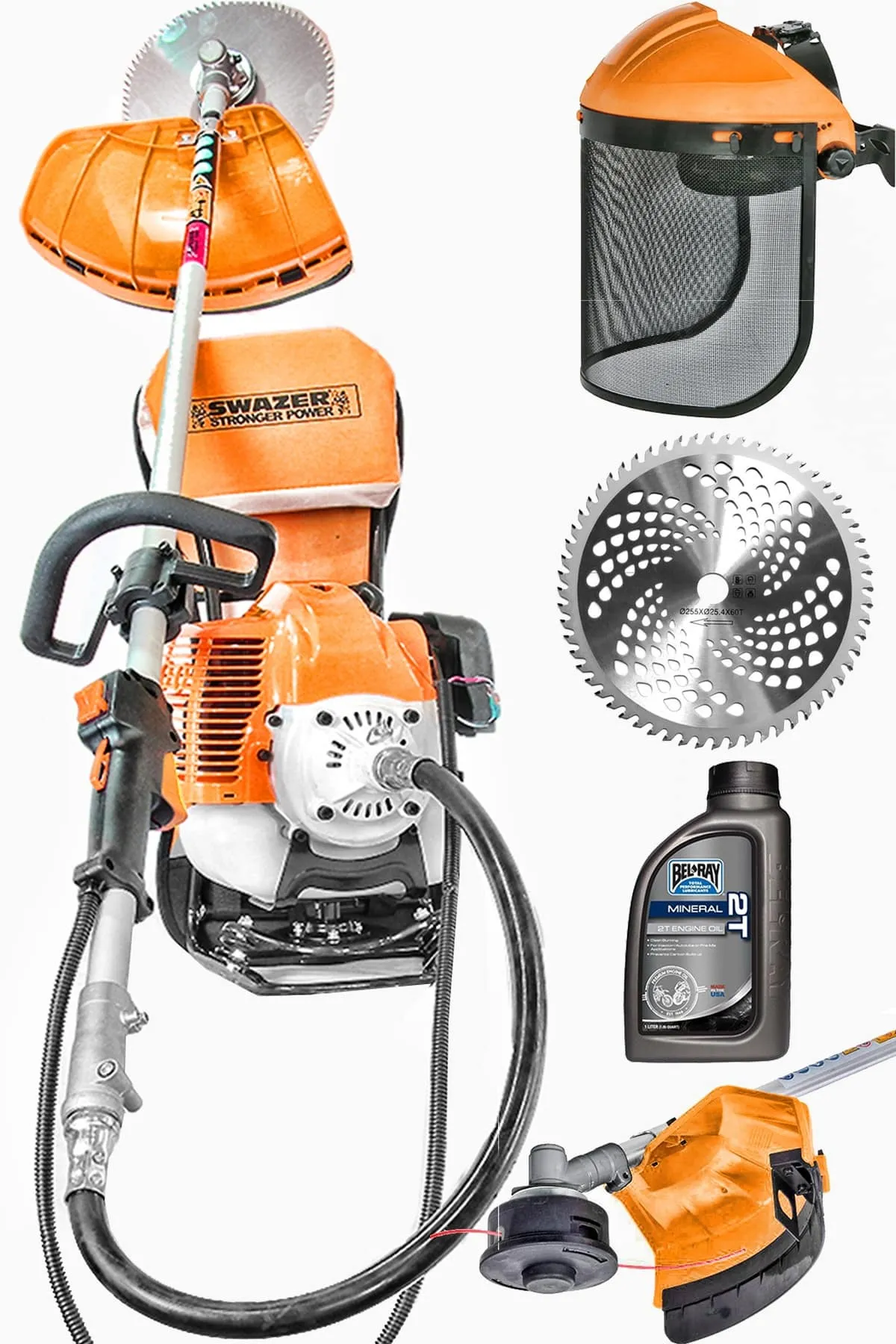 Swazer Benzinli Sırt Tipi Benzinli Motorlu Tırpan Bc5200