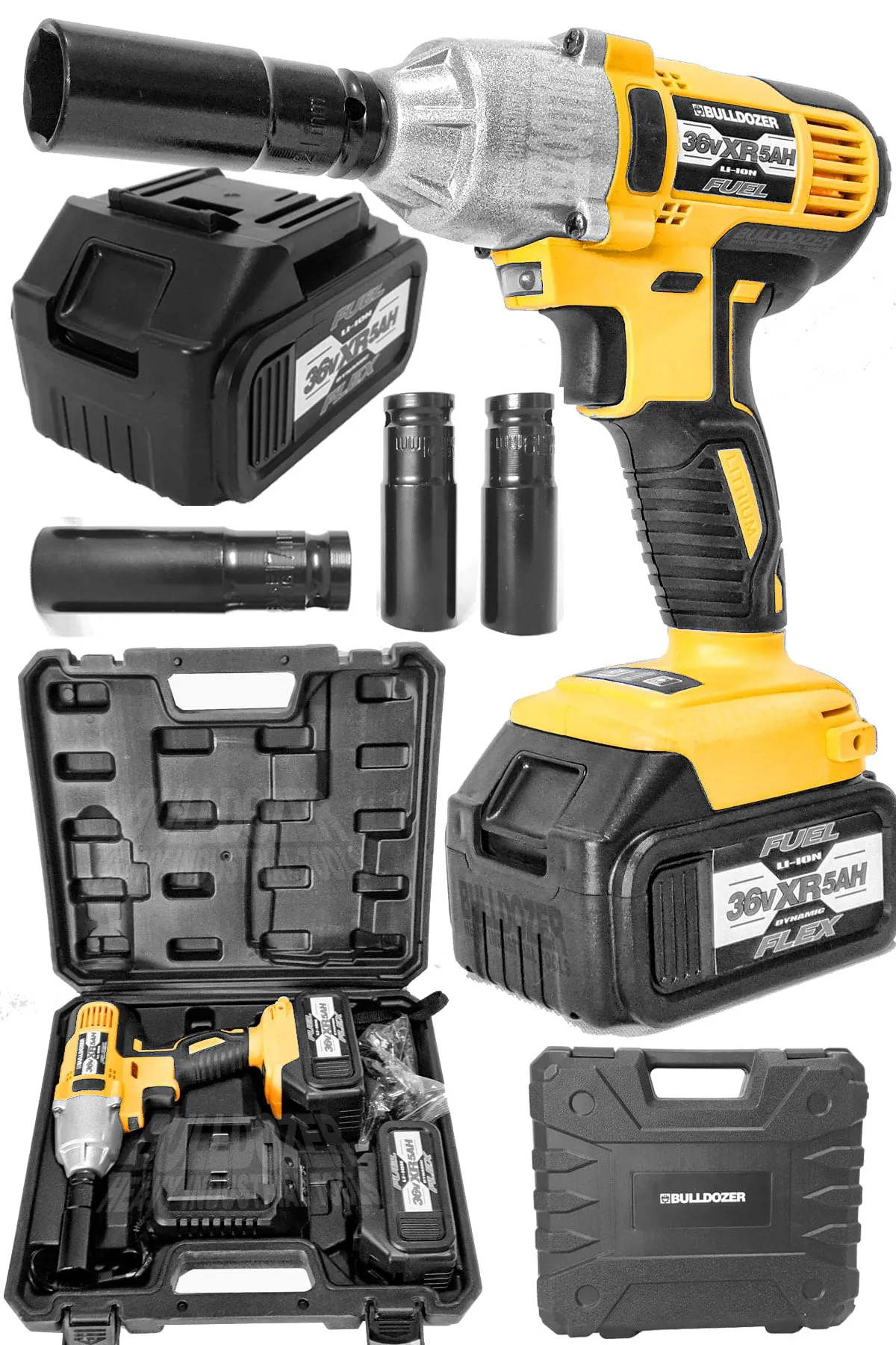 Bulldozer Pro Somun Sıkma Sökme 36v Somun Sökme Çift Akülü