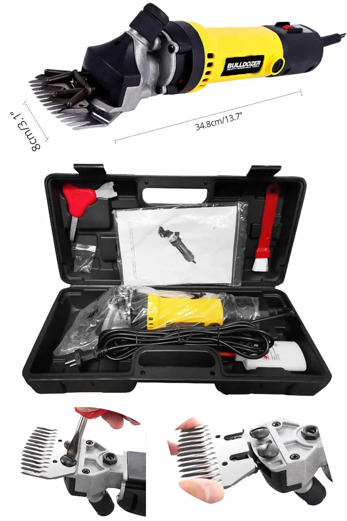 Bulldozer Koyun Keçi Kırkma Makinesi Metal Dişli Şanzıman