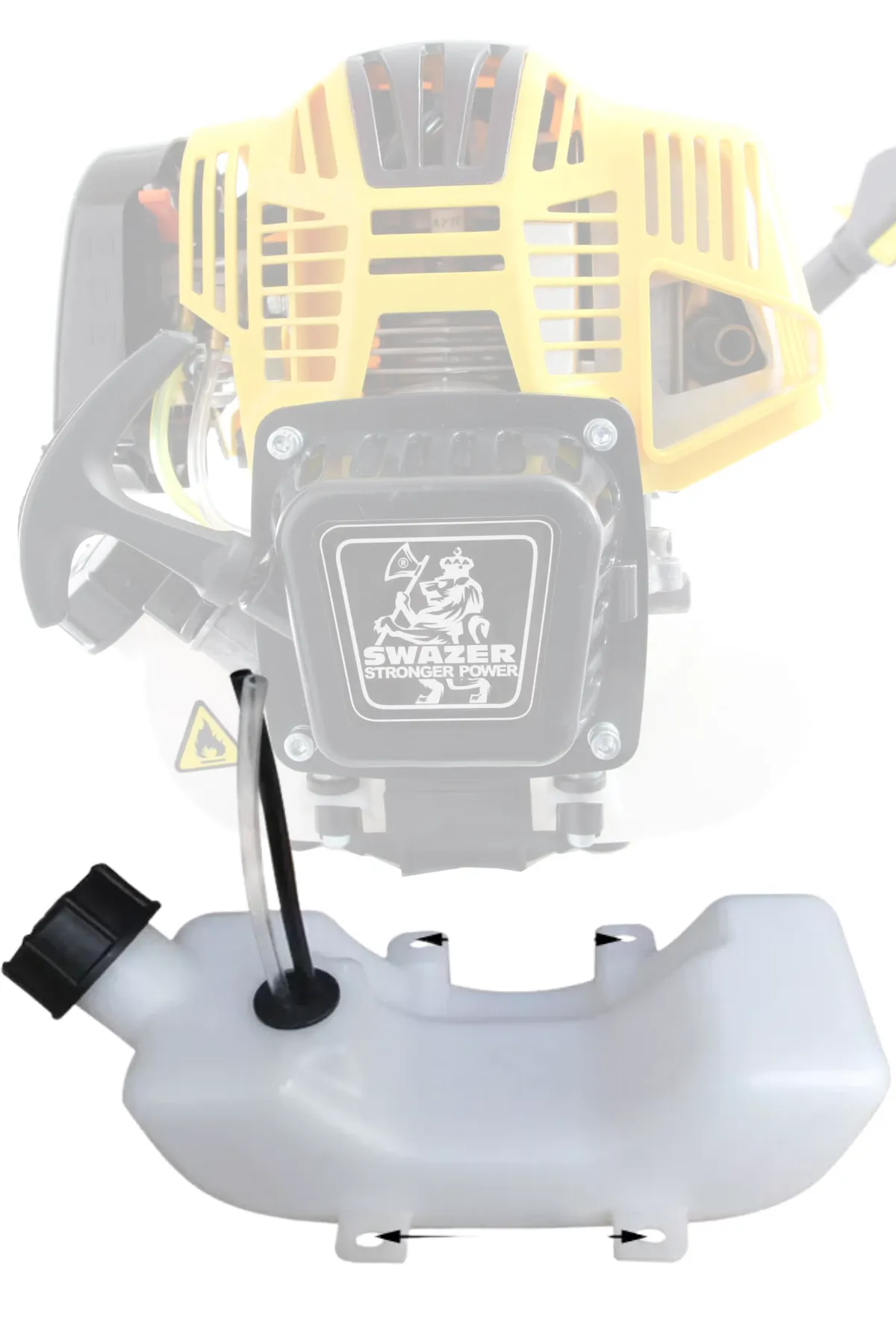 SWAZER 4 Zamanlı Sırt ve Yan Tırpanlar için Yakıt Deposu