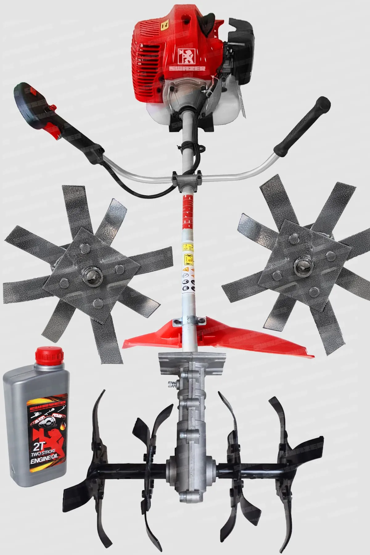 Swazer Benzinli Bahçe Çapa Makinesi 16 Diş Akrep Tip