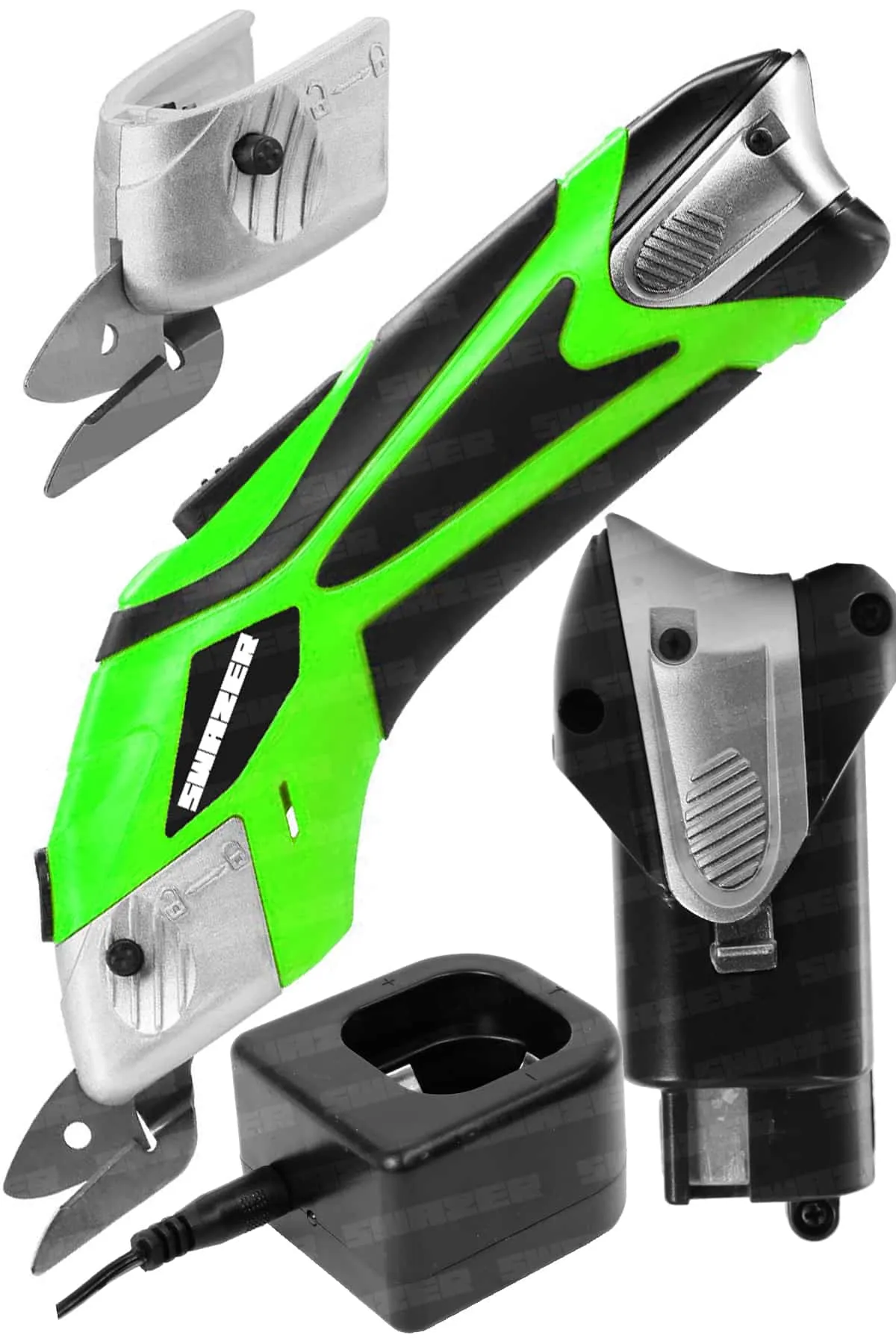 Swazer Çok Amaçlı Kumaş Deri Kesim Makası Çift Akü WBT-4