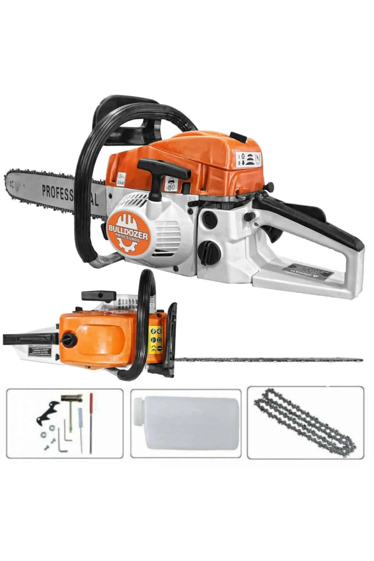 Bulldozer CS5800 Benzinli Motorlu Testere Ağaç Kesme Hızar