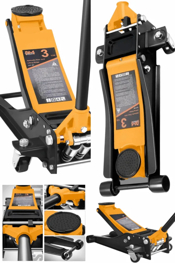 Bulldozer 3 Ton Hidrolik Timsah Arabalı Kriko Profesyonel Sanayi Tip