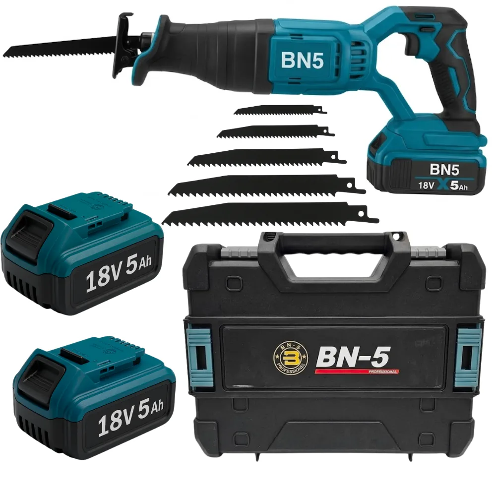 Bn5 Çift Akülü Şarjlı Tilki Kuyruğu Testere 5 Uçlu Çantalı